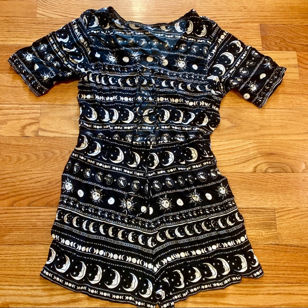 Motel Lunar Printed Playsuit